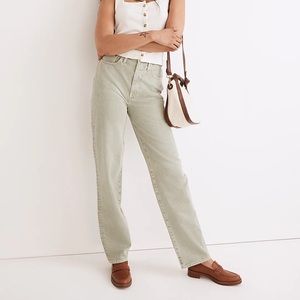 Madewell Straight Leg Baggy Jeans: Garment-Dyed